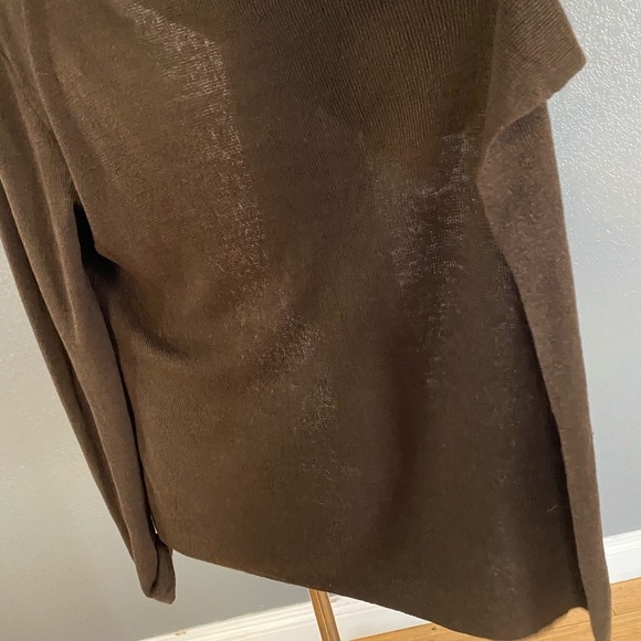 Lafayette 148 Linen knit open front waterfall - Picture 3 of 8